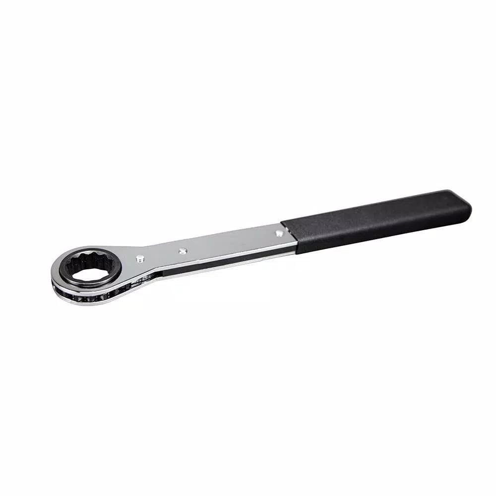 Klein Tools 1 in. Ratcheting Box End Wrench, Chrome Plated