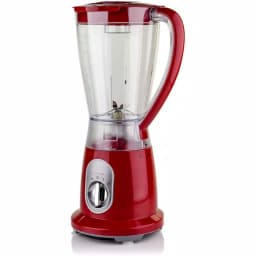 Ovente 400W Professional Blender, 50 oz 2-Speed Jar Blender with Pulse, Stainless Steel Blades, Red thumbnail 1