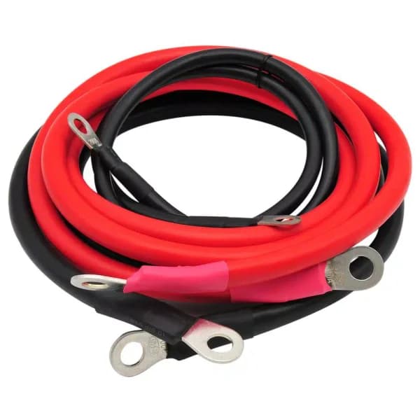 PowerDrive Heavy-Duty 3000-Watt Power Inverter Installation Kit - 0-Gauge Copper Battery Cable Set