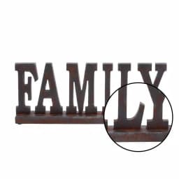 LITTON LANE Home and Hearth 20 in. FAMILY Wooden Tabletop Decor Sign, Distressed Black thumbnail 3