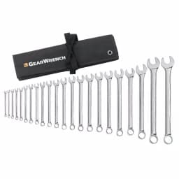 GEARWRENCH 22-Piece Metric Long Pattern Combination Wrench Set with Storage Roll thumbnail 1