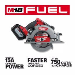 Milwaukee M18 FUEL 7-1/4 in. Brushless Cordless Circular Saw Kit with 12.0 Ah Battery & Charger thumbnail 3