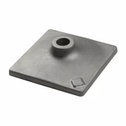 Bosch 8 in. x 8 in. Hammer Steel Tamper Plate for HS2173, 1-1/8 in. Hex Shank thumbnail 1