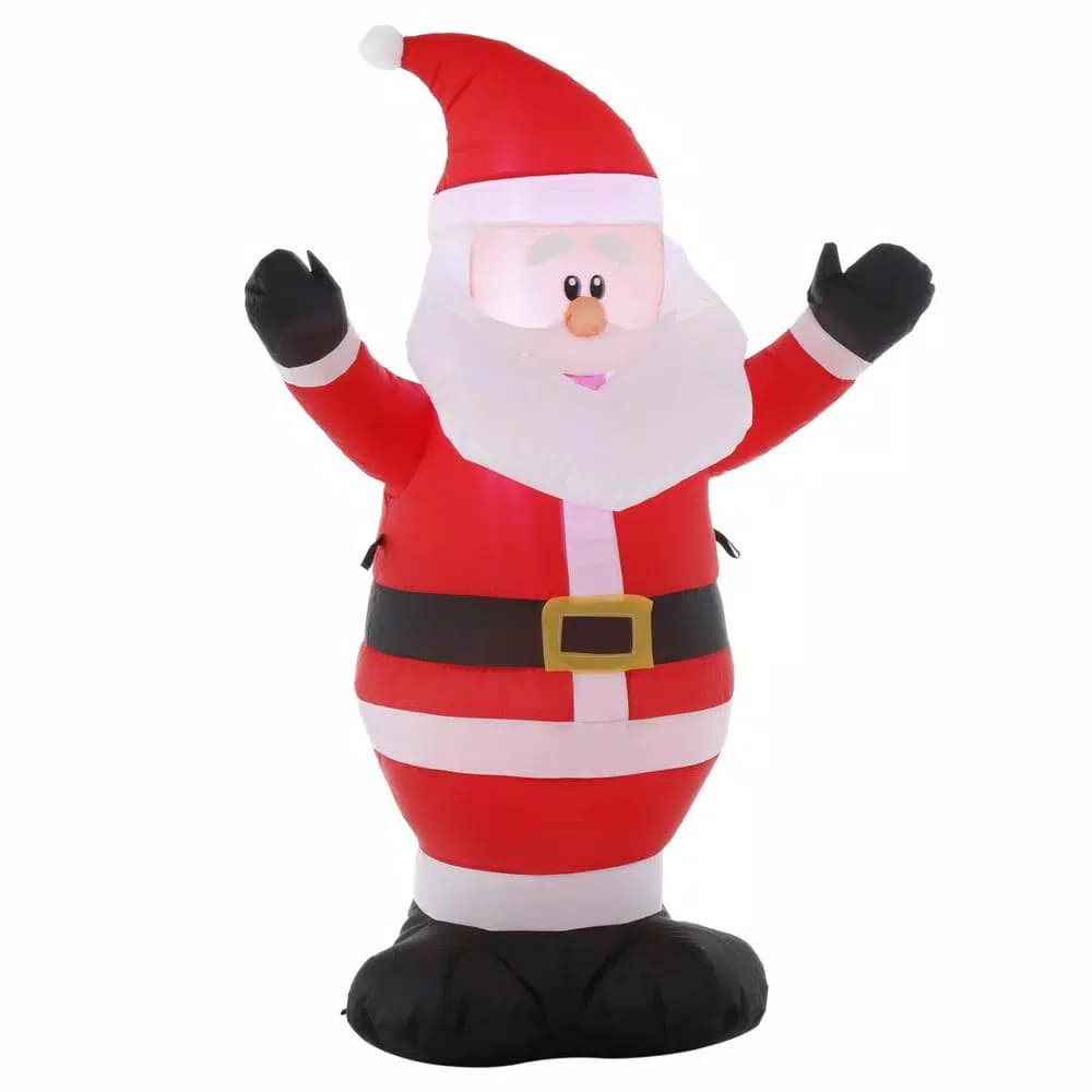 Home Accents Holiday 3.5 ft. Pre-Lit Airblown Inflatable Santa Holiday Decor