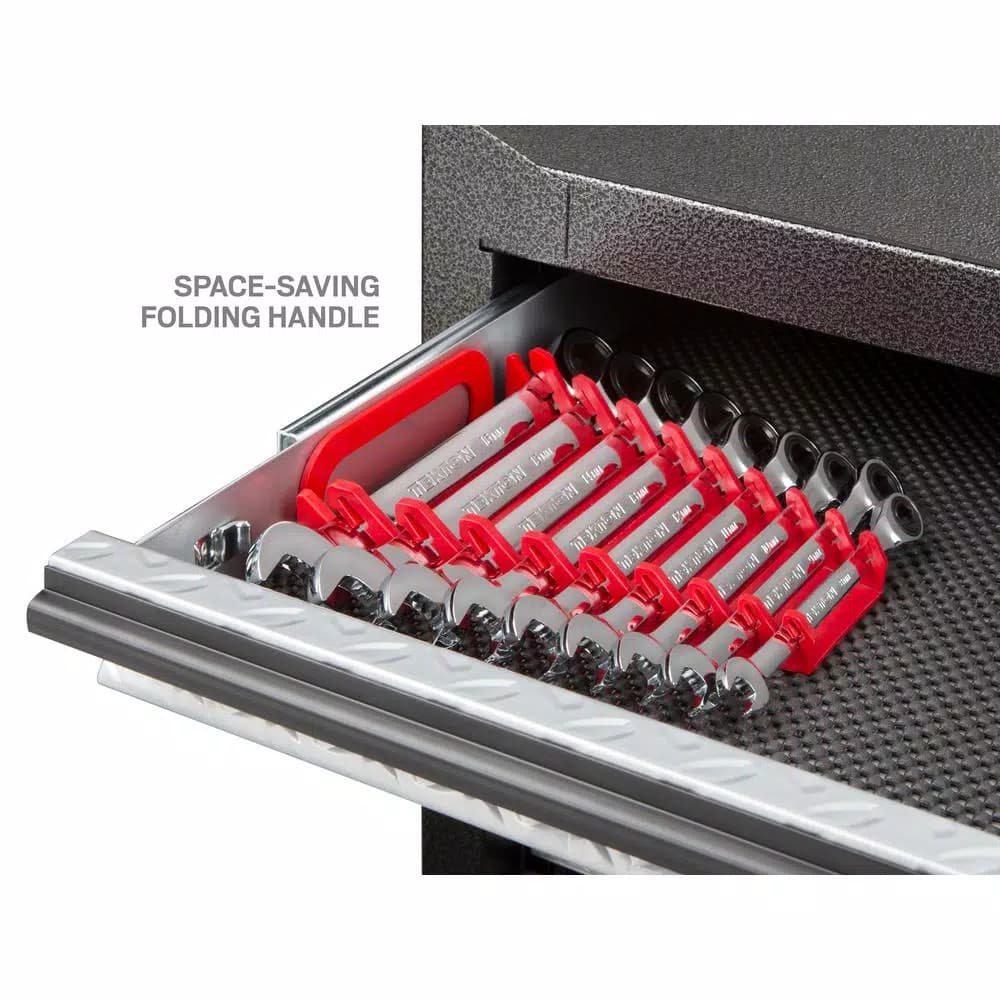 TEKTON 9-Piece Metric Ratcheting Combination Wrench Set, 8-16 mm