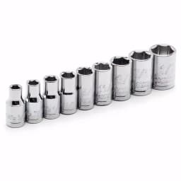 Husky 20-Piece 1/4 in. Drive Ratchet and Socket Set, SAE/Metric thumbnail 5
