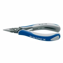 KNIPEX 5-1/4 in. Precision Electronics Pliers with Half Round Tips and ESD Handles thumbnail 1
