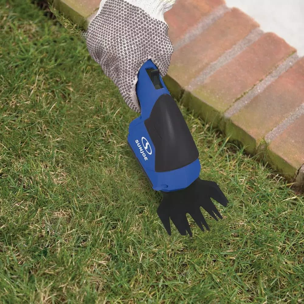 Sun Joe HJ604C 7.2V Cordless 2-in-1 Grass Shear and Hedge Trimmer, Blue