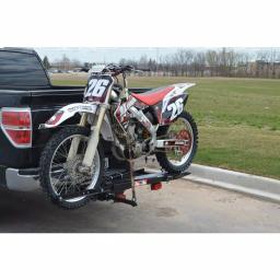 Detail K2 400 lb. Capacity Hitch Mounted Motorcycle Carrier with Adjustable Front Wheel Channel thumbnail 7