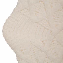 Glitzhome 22 in. White Knitted Acrylic Christmas Stockings with Pompoms (Set of 2) thumbnail 4