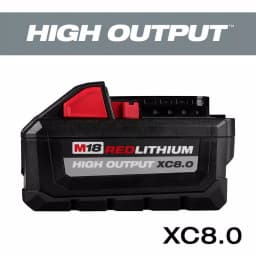 Milwaukee M18 REDLITHIUM HIGH OUTPUT XC 8.0 Ah 18V Lithium-Ion Battery thumbnail 1