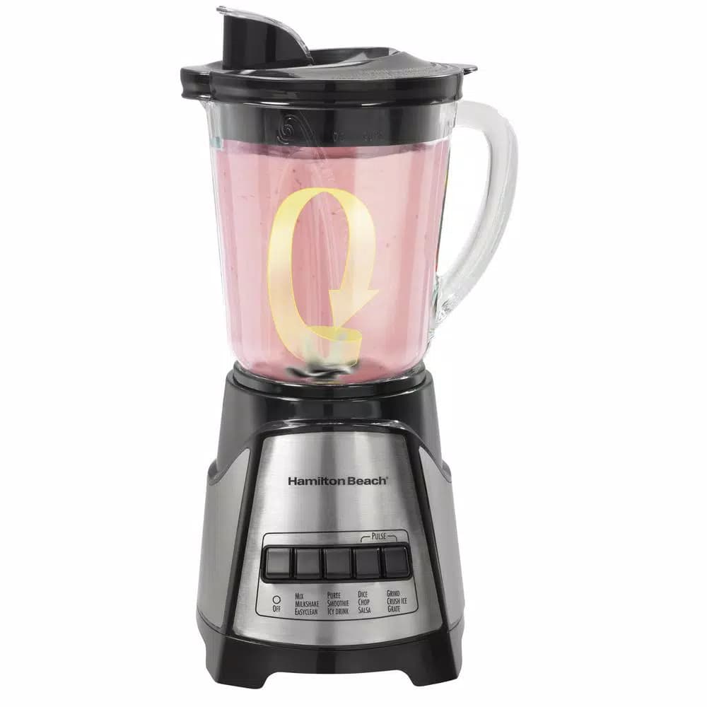 Hamilton Beach 40 oz. 12-Speed Blender with 3-Cup Food Chopper Jar, Black and Stainless Steel