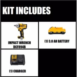 DEWALT 20V MAX XR 1/2 in. Mid-Range Brushless Cordless Impact Wrench Kit with 3.0Ah Battery & Charger thumbnail 2