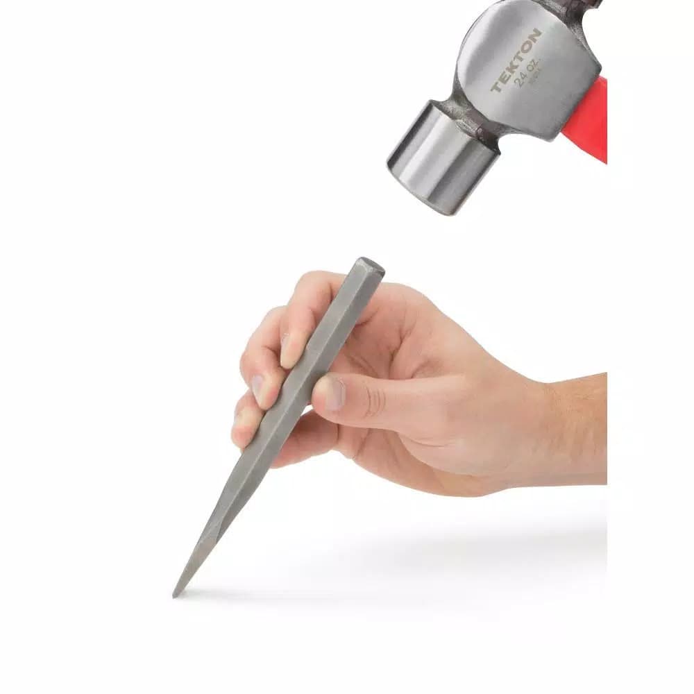 TEKTON 5/8 in. Cold Chisel, High Carbon Steel Beveled Tip