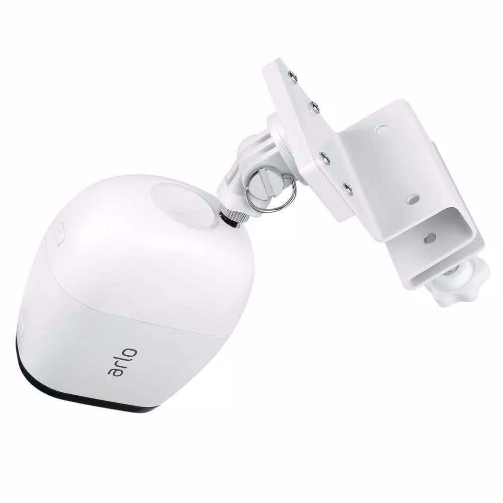 Wasserstein Weatherproof Gutter Mount for Arlo Pro, Ultra, Go, and Essential Cameras (White)