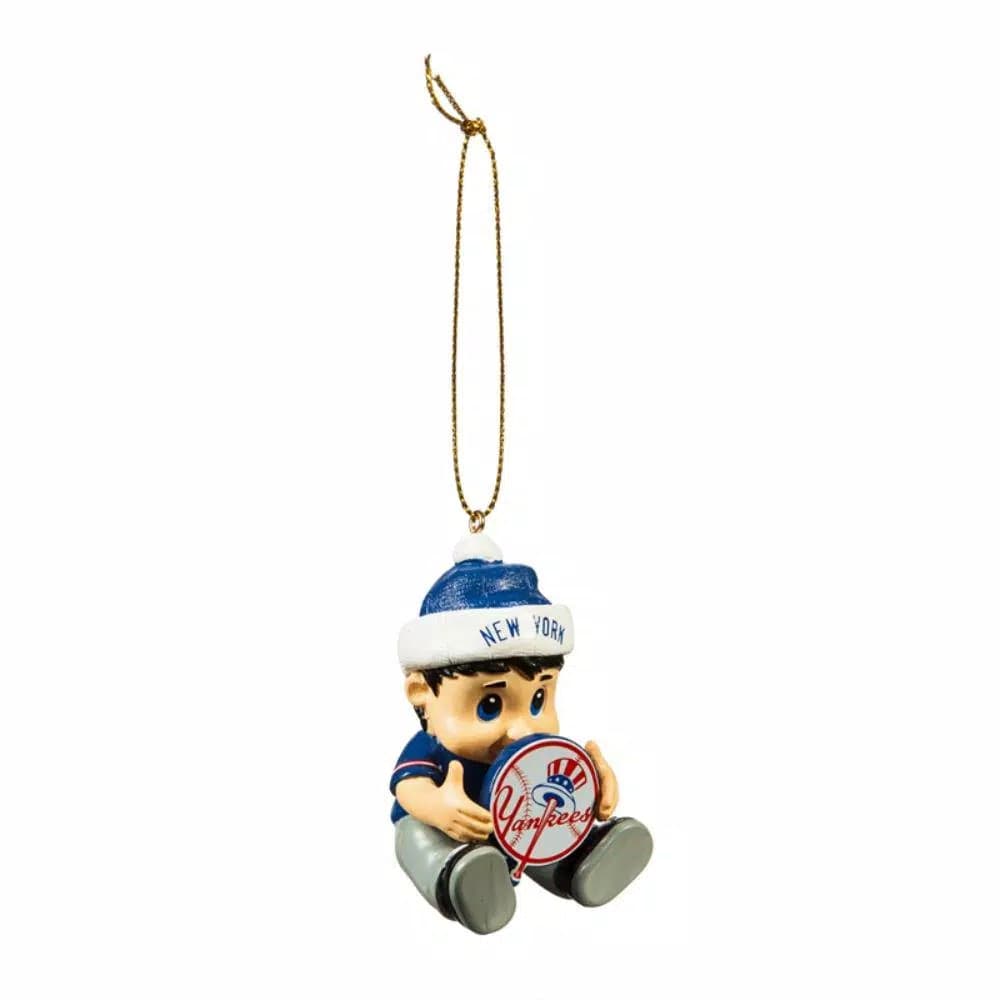 Team Sports America New York Yankees MLB Little Fan Christmas Ornament - Polyresin Sports Keepsake