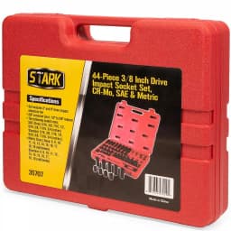 Stark 44-Piece 3/8 in. Drive Impact Socket Set with Shallow and Deep SAE & Metric Sockets thumbnail 5