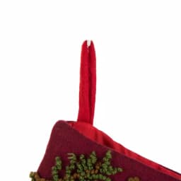 Glitzhome 19 in. Acrylic Plaid Christmas Stockings with Rug Hooked Reindeer and Bear (Set of 2) thumbnail 4