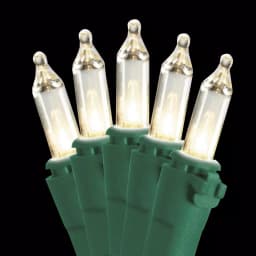 National Tree Company Clear Mini Incandescent Replacement Bulbs, 1000-Count, 2.5 V, UL Listed thumbnail 1