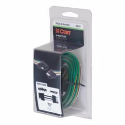 CURT 4-Way Flat Trailer Connector Kit with 72" Color-Coded Wires thumbnail 4