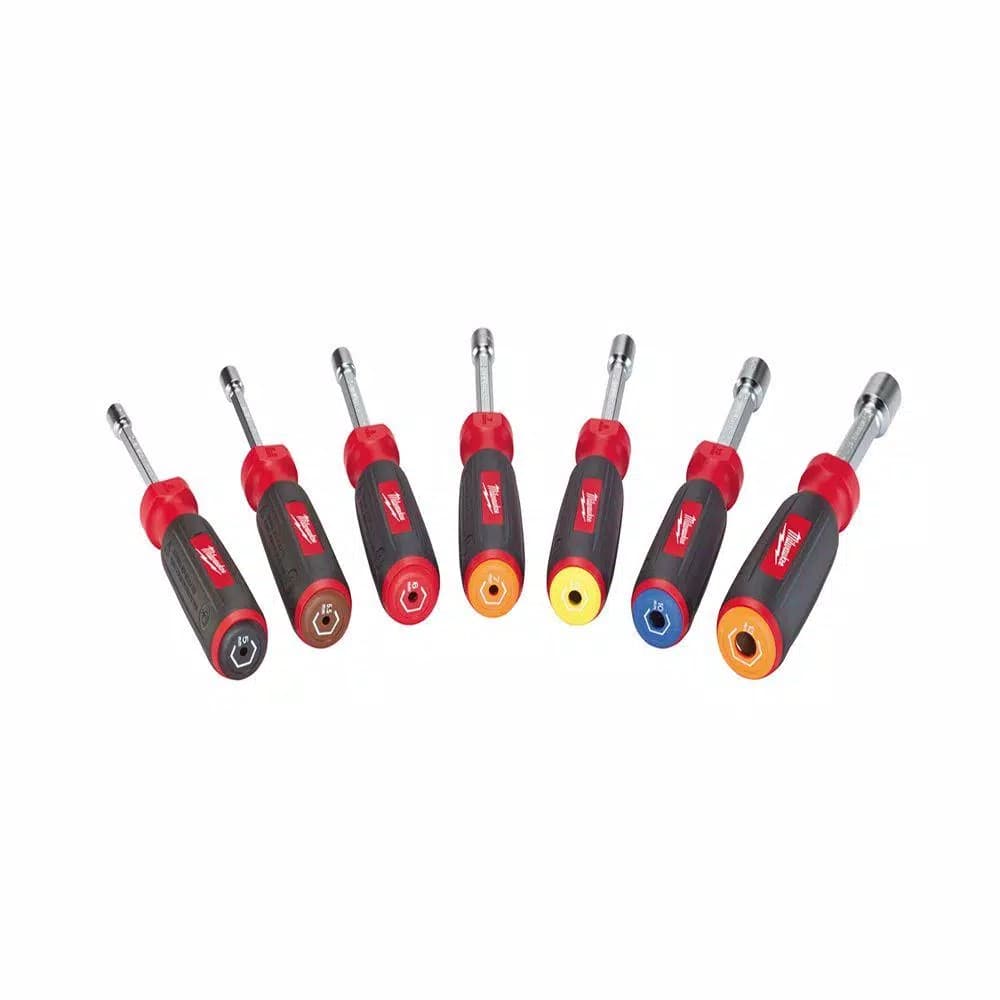 Milwaukee 7-Piece Metric HollowCore Magnetic Nut Driver Set