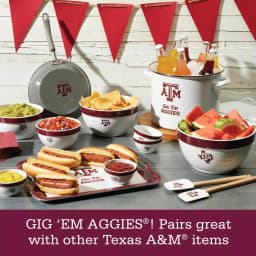 College Kitchen Collection Texas A&M Aggies 4-Piece Party Bowl Set, Maroon, 8 oz thumbnail 6