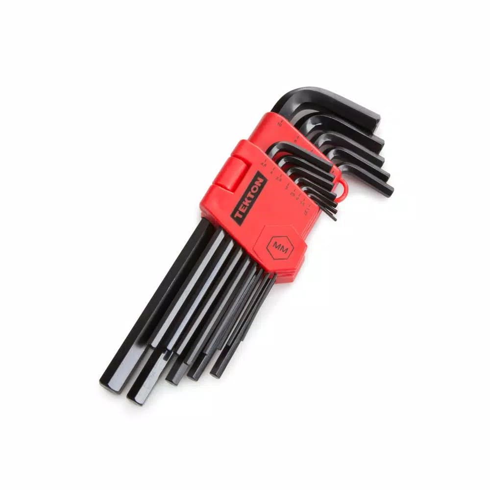 TEKTON 13-Piece Metric Long Arm Hex Key Wrench Set, 1.27-10 mm