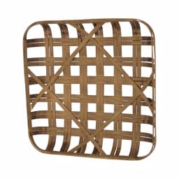Glitzhome 24 in. Woven Tobacco Wicker Basket Wall Decor - Brown Bamboo thumbnail 7
