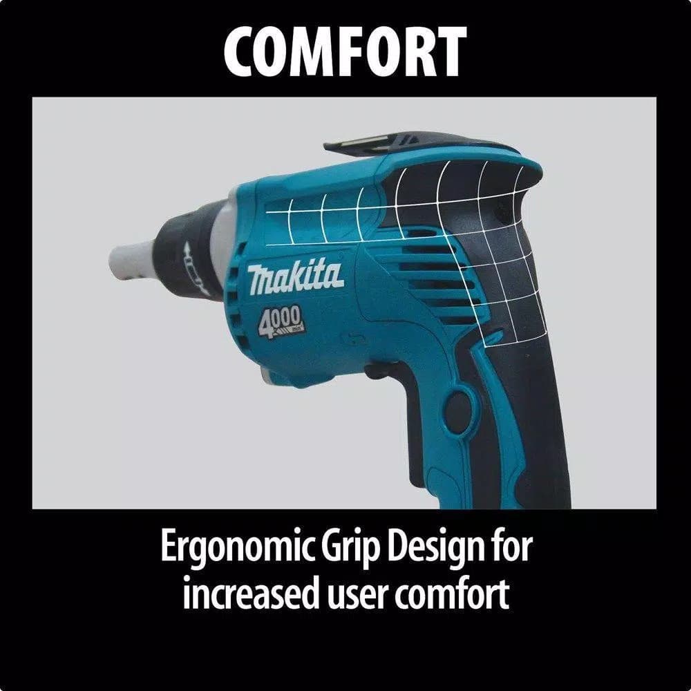 Makita 6 Amp 4000 RPM 1/4 in. Corded Drywall Screw Gun