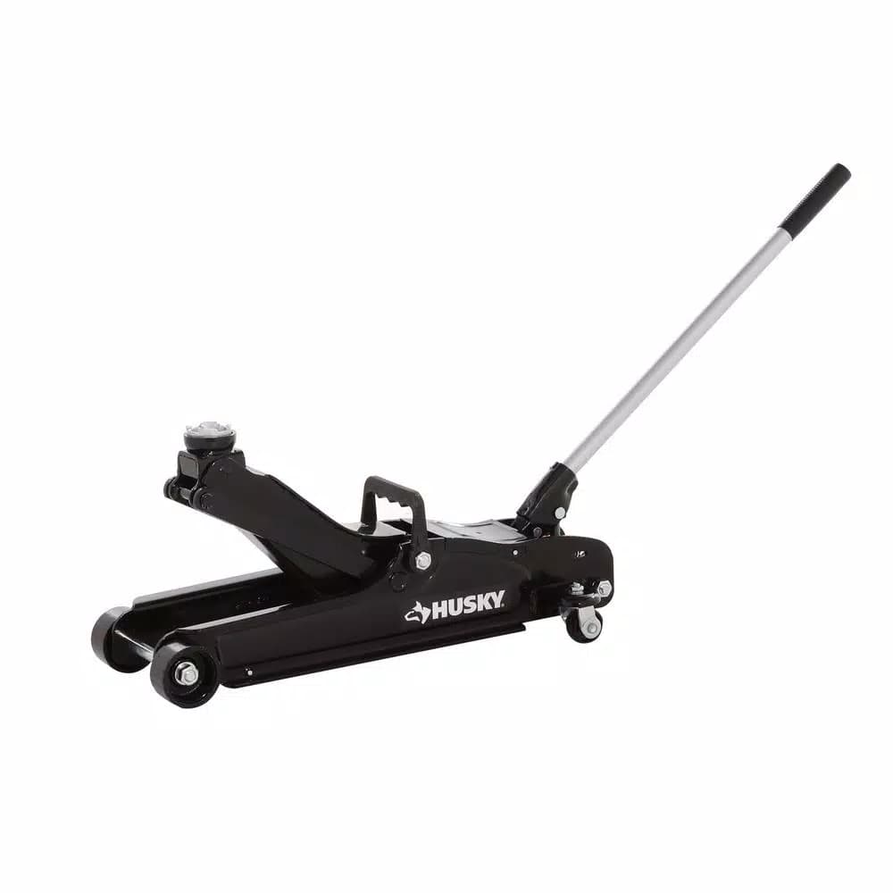 Husky 2-1/2 Ton Low Profile Floor Jack with Quick Lift, 5,000 lb. Capacity
