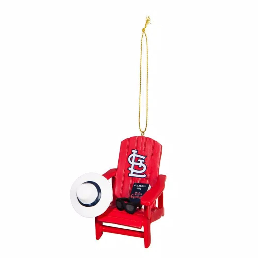 Team Sports America St. Louis Cardinals MLB Adirondack Chair Christmas Ornament, 3.5 in.
