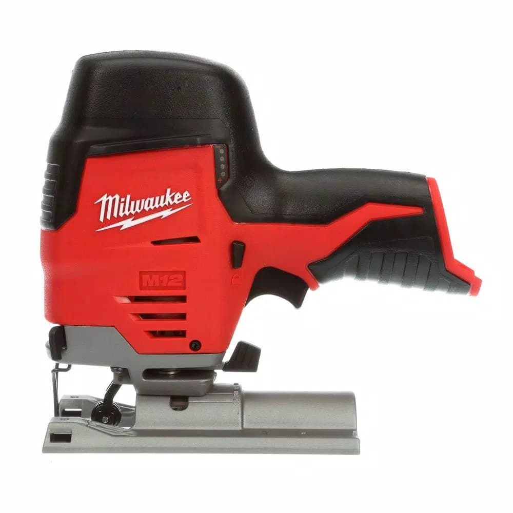 Milwaukee M12 12V Lithium-Ion Cordless Jig Saw and Oscillating Multi-Tool Combo Kit with 2.0Ah Battery and Charger