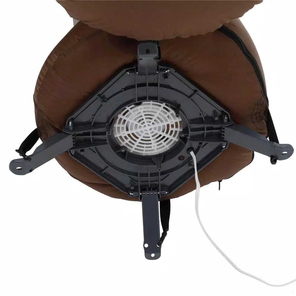 Home Accents Holiday 11 ft. Pre-Lit Giant Airblown Inflatable Fuzzy Reindeer with LED Lights