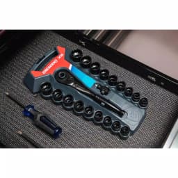 Crescent X6 3/8 in. Drive Pass-Thru Ratchet and Socket Set, 20-Piece thumbnail 11
