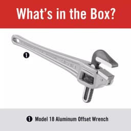 RIDGID Model 18 18 in. Aluminum Offset Pipe Wrench thumbnail 2