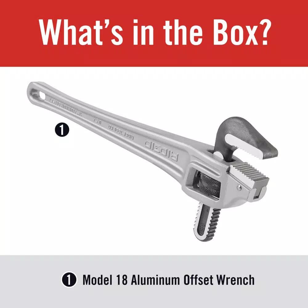 RIDGID Model 18 18 in. Aluminum Offset Pipe Wrench