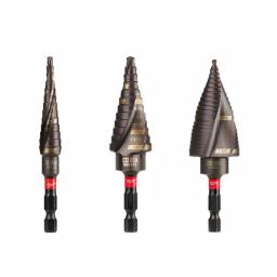 Milwaukee SHOCKWAVE Impact Duty Titanium Step Bit Kit, 3-Piece thumbnail 1