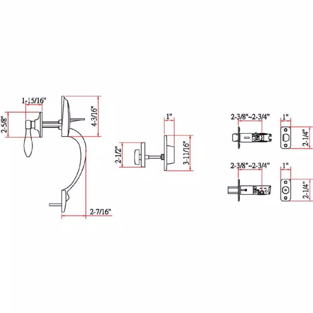 Design House Coventry Oil-Rubbed Bronze Entry Handleset with Springdale Lever and Single Cylinder Deadbolt