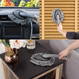 Stalwart Gray Car Duster 2-Pack - Soft Cotton Yarn Interior & Exterior Cleaner thumbnail 6