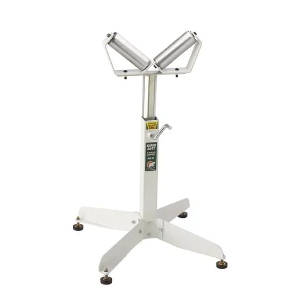 HTC Heavy Duty 22 in. x 32 in. Adjustable V-Roller Pipe Stand, 500 lbs. Capacity
