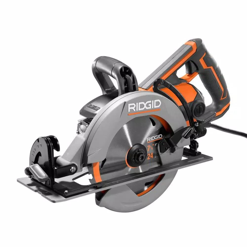 RIDGID 15 Amp 7-1/4 in. THRUCOOL Worm Drive Circular Saw