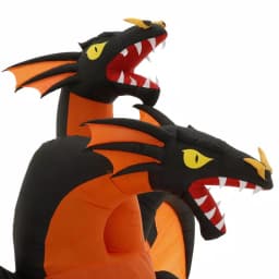Gemmy 7.5 ft. Fire and Ice Two-Headed Dragon Halloween Inflatable with Animated Projection thumbnail 12