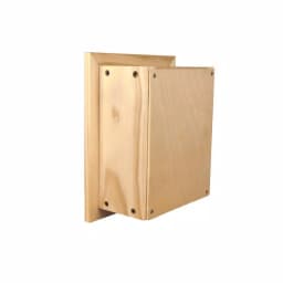 Unbranded Newton Recessed Toilet Paper Holder with Melbourne Frame, Solid Pine, Gray thumbnail 2