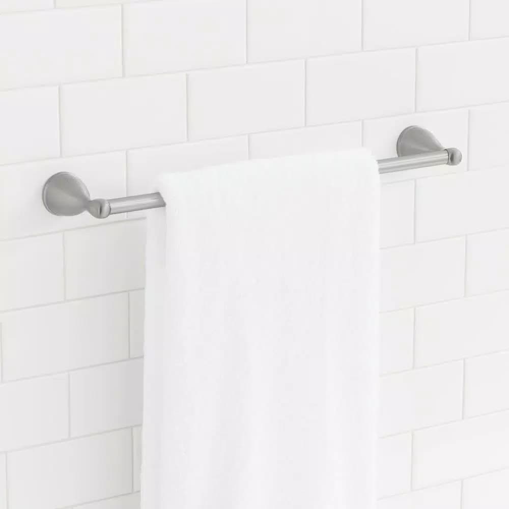 Glacier Bay Builders 24 in. Single Towel Bar, Brushed Nickel