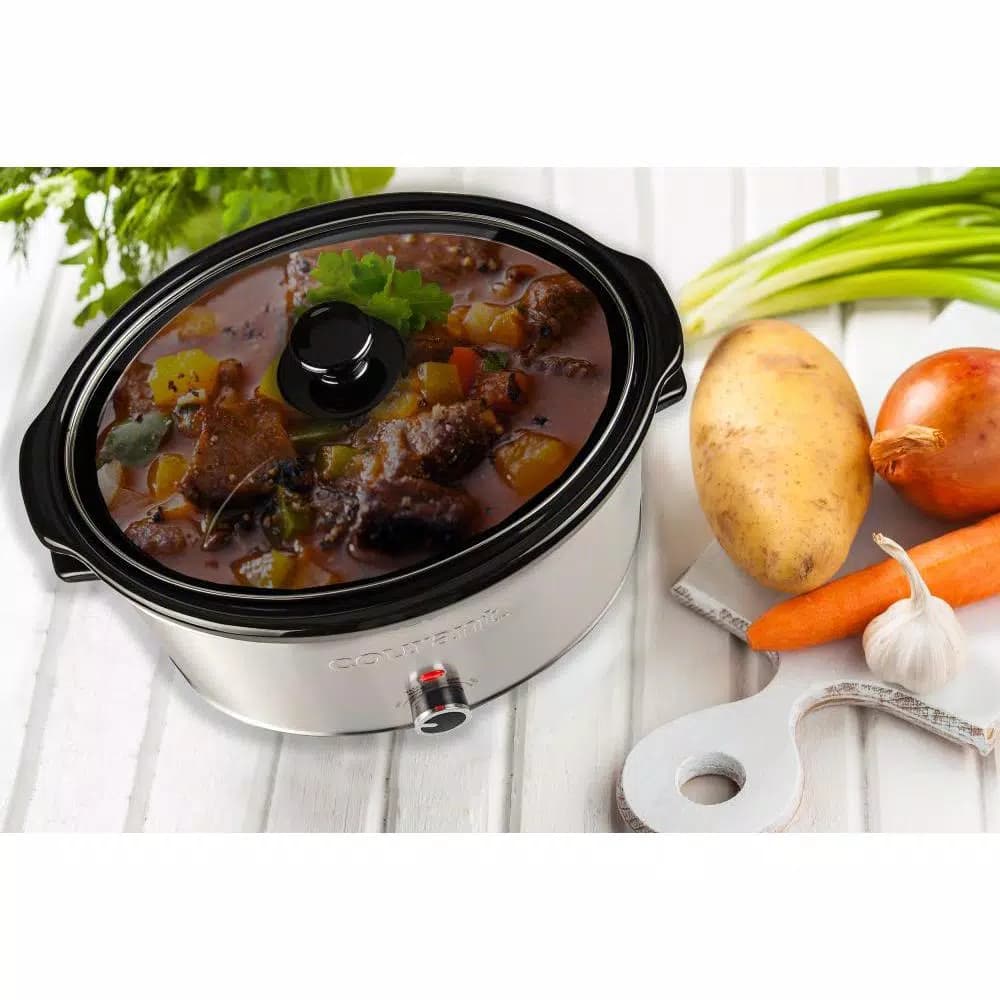 Courant 8.5 Qt. Stainless Steel Slow Cooker with Temperature Settings