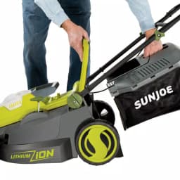 Sun Joe iON16LM 40V Cordless 16 in. Walk Behind Push Mower Kit with 4.0 Ah Battery and Charger thumbnail 3