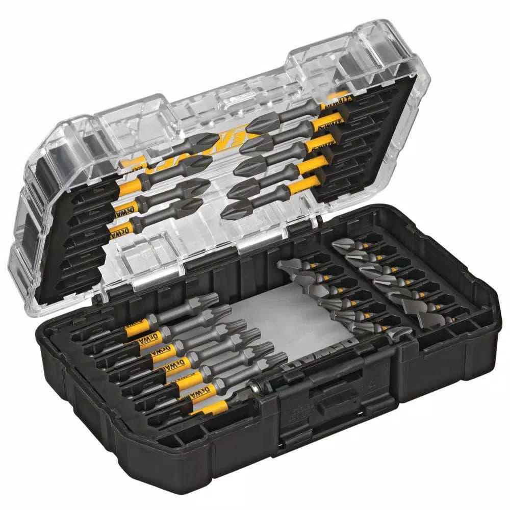 DEWALT MAX IMPACT 30-Piece Screwdriver Bit Set, Hex Shank, Impact Rated