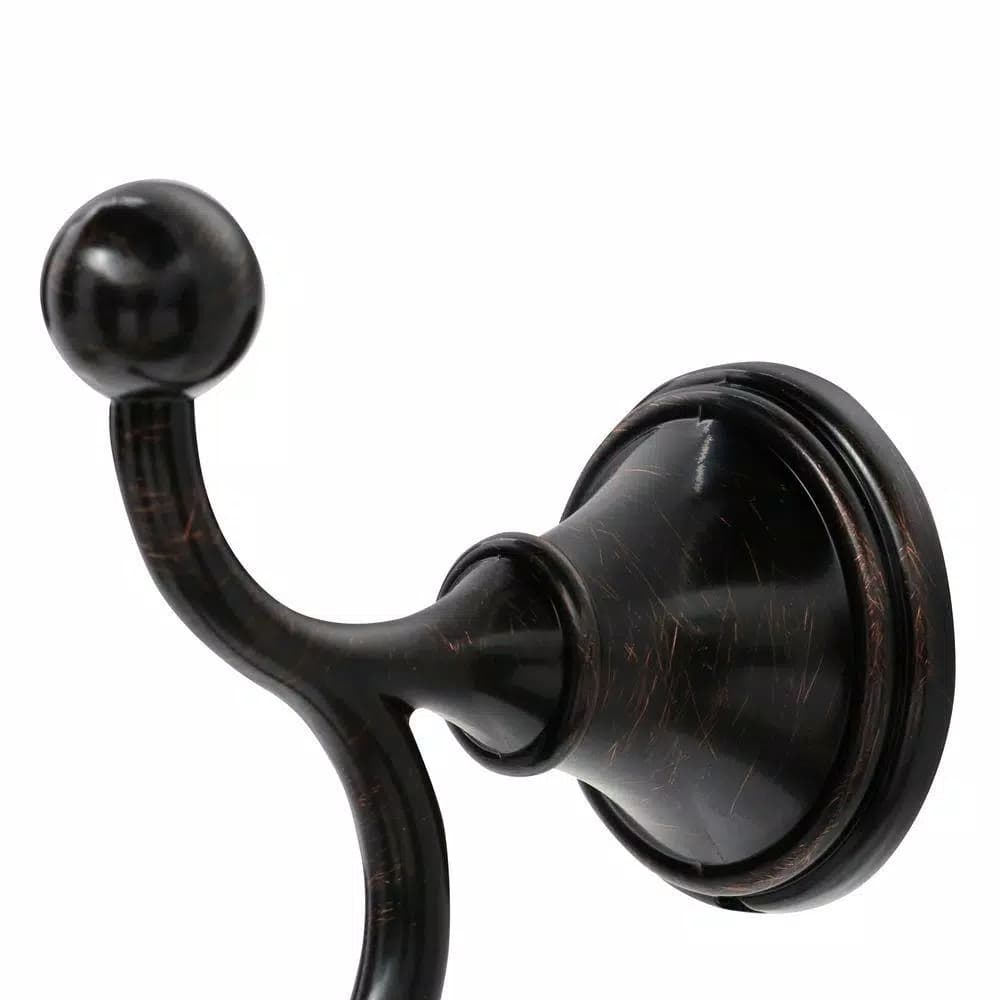 Delta Crestfield Double Towel Hook in Venetian Bronze, Zinc Die Cast