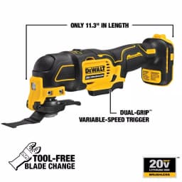 DEWALT 20V MAX ATOMIC Brushless Compact 1/2 in. Drill/Driver & Oscillating Tool Combo Kit thumbnail 4