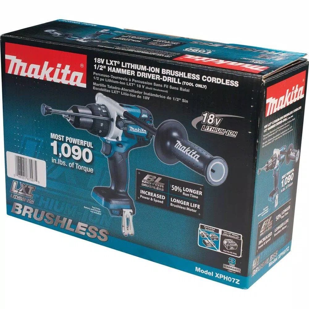 Makita 18V LXT Brushless Cordless 1/2 in. XPT Hammer Drill/Driver (Tool-Only)